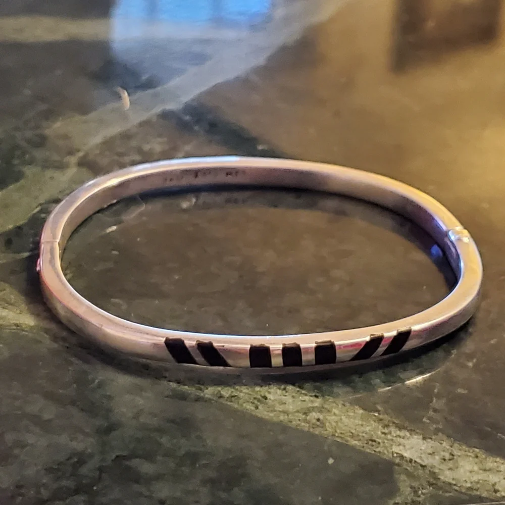 Sterling Silver Onyx Bracelet